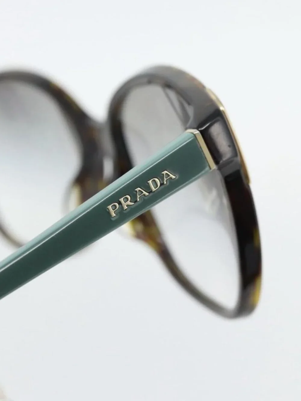 PRADA Sunglasses plastic Green Auth